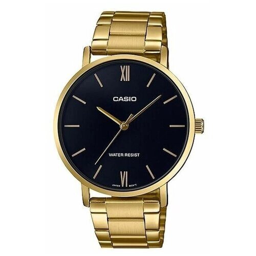 Наручные часы CASIO Casio MTP-VT01G-1B, золотой, черный