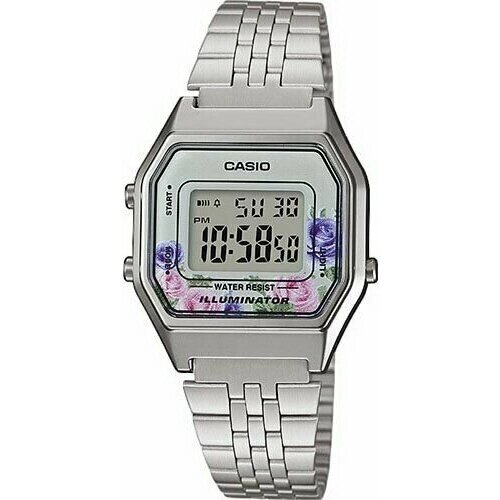 Наручные часы CASIO Casio Standart LA680WEA-4C, серебряный, серый