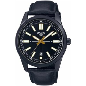 Наручные часы CASIO часы наручные CASIO MTP-VD02BL-1E, черный