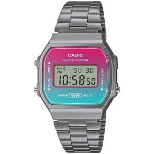 Наручные часы CASIO Часы наручные Casio Vintage A168WERB-2A, синий, фуксия