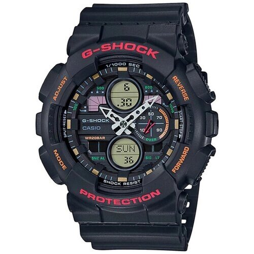 Наручные часы CASIO Часы наручные мужские Casio G-Shock GA-140-1A4ER Гарантия 2 года, черный