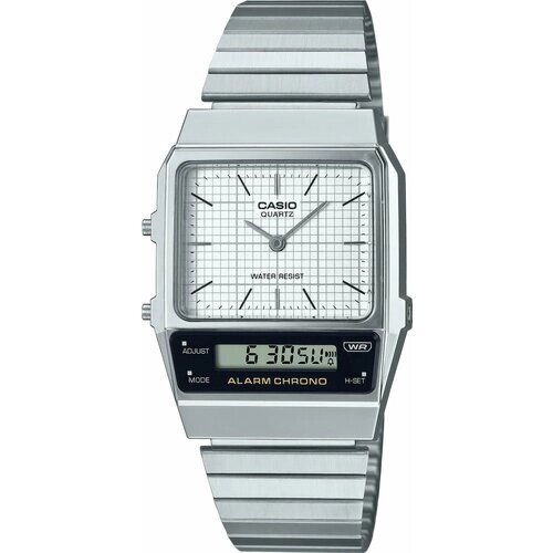 Наручные часы CASIO Collection AQ-800E-7A, серебряный, белый