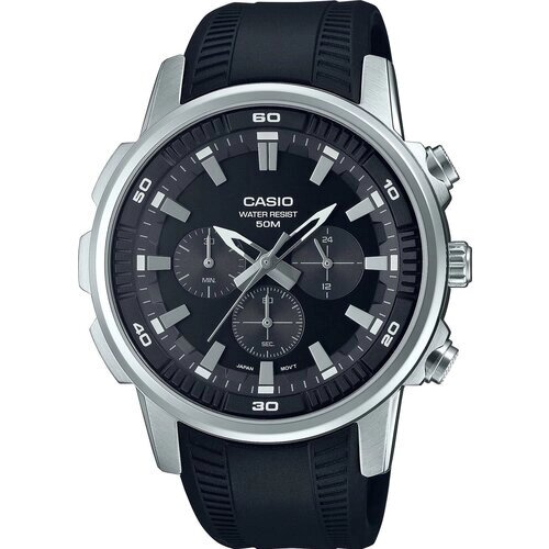 Наручные часы CASIO Collection Casio MTP-E505-1A, серый, серебряный