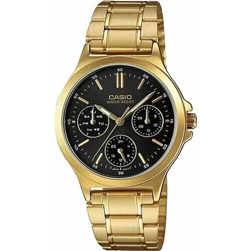 Наручные часы CASIO Collection Часы Casio Collection LTP-V300G-1A, золотой, черный