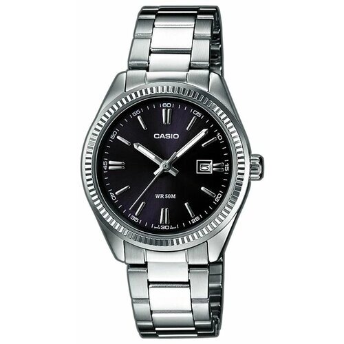 Наручные часы CASIO Collection LTP-1302D-1A, черный, серебряный