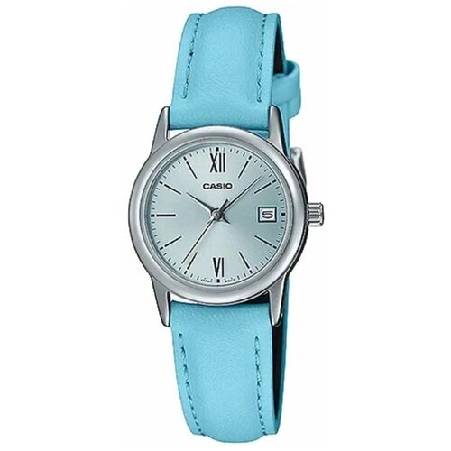 Наручные часы CASIO Collection LTP-V002L-2B3, серебряный, голубой