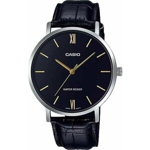 Наручные часы CASIO Collection MTP-VT01L-1B, черный, серебряный