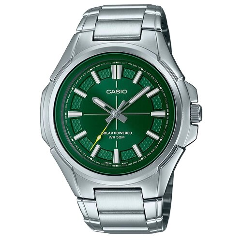 Наручные часы CASIO Collection, серебряный, зеленый