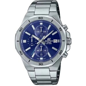 Наручные часы CASIO Edifice Наручные часы Casio Edifice EFV-640D-2A, серебряный, синий