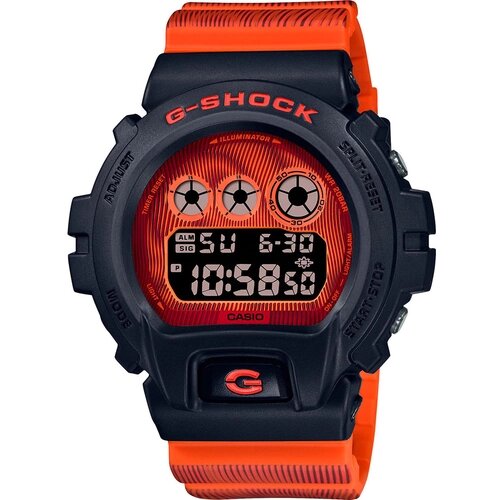 Наручные часы CASIO G-Shock, черный, оранжевый