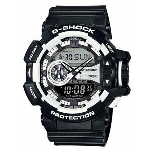 Наручные часы CASIO G-Shock Японские G-SHOCK GA-400-1A, белый, черный