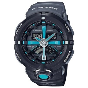 Наручные часы CASIO GA-500P-1A, черный, синий