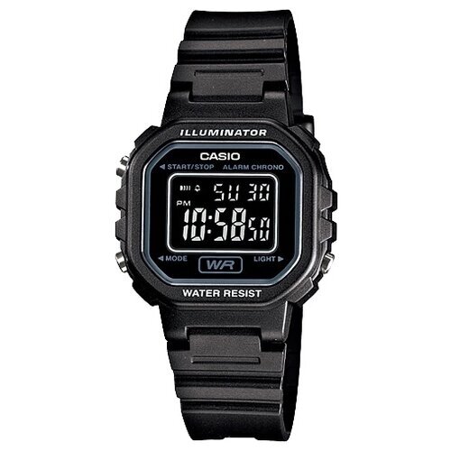 Наручные часы CASIO LA-20WH-1B, серый, черный