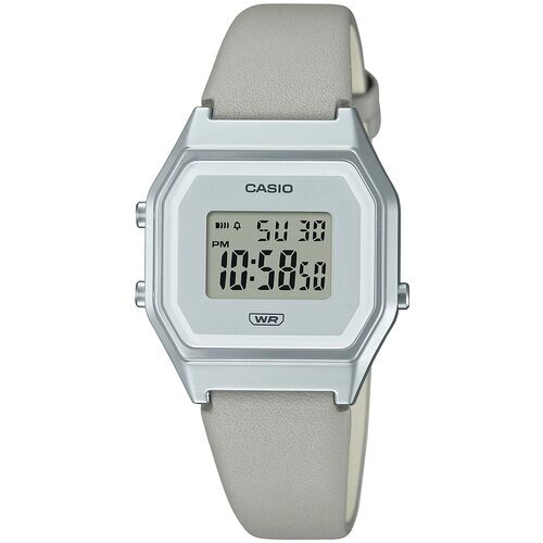 Наручные часы CASIO LA680, серый, черный