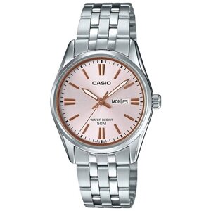 Наручные часы CASIO LTP-1335D-4A, розовый, серебряный