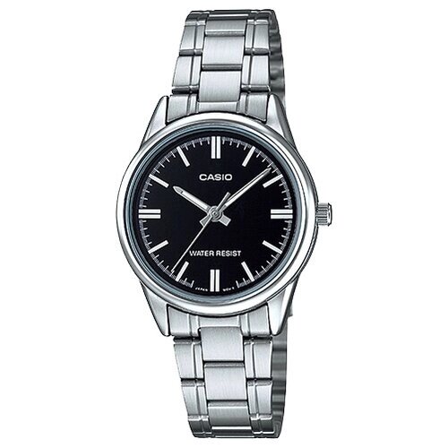 Наручные часы CASIO LTP-V005D-1A, серебряный, черный