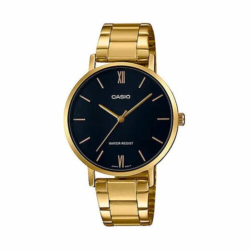 Наручные часы CASIO LTP-VT01G-1B, черный, золотой