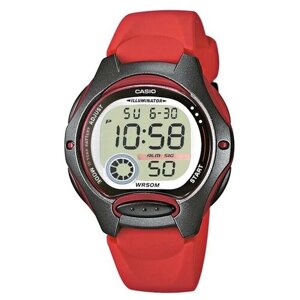 Наручные часы CASIO LW-200-4A, красный, черный