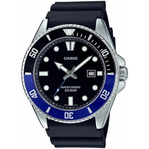 Наручные часы CASIO MDV-107, синий, серебряный