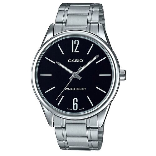 Наручные часы CASIO MTP-V005D-1B, серебряный, черный