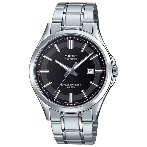 Наручные часы CASIO MTS-100D-1A, серебряный, черный