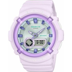 Наручные часы CASIO Наручные часы Casio BGA-280SW-6A, белый, фиолетовый