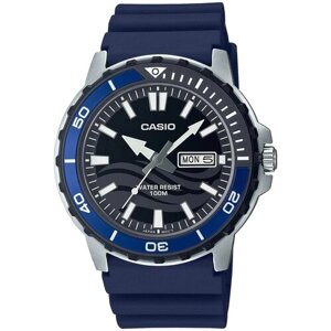 Наручные часы CASIO Наручные часы Casio Collection MTD-125-2A, серебряный, синий