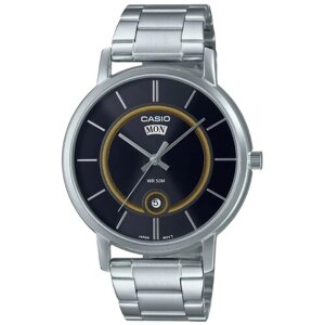 Наручные часы CASIO Наручные часы Casio Collection MTP-B120D-1A, черный, серебряный