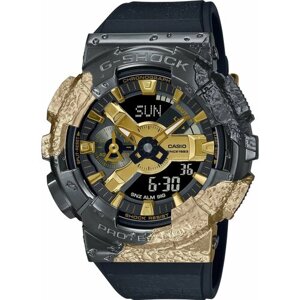 Наручные часы CASIO Наручные часы CASIO G-SHOCK GM-114GEM-1A9 Adventurer’s Stone 410917, золотой, серый