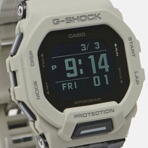 Наручные часы CASIO Наручные часы G-Shock GBD-200 - серые часы с защитой от воды и ударов, серый