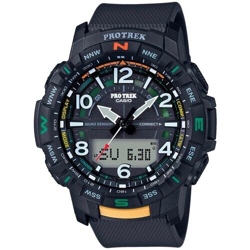 Наручные часы CASIO Pro Trek PRT-B50-1, синий, черный