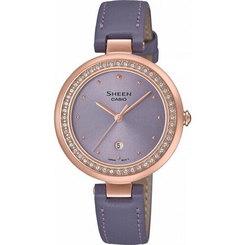 Наручные часы CASIO Sheen, фиолетовый, золотой