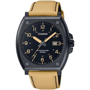 Наручные часы CASIO Standard Часы мужские Casio MTP-E715L-5A, черный, бежевый