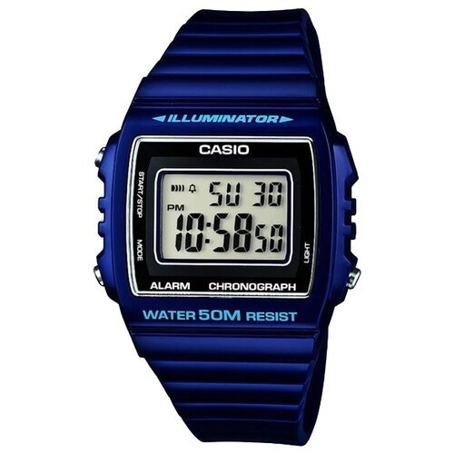 Наручные часы CASIO W-215H-2A, синий, черный