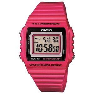 Наручные часы CASIO W-215H-4A, красный, розовый