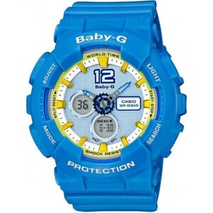 Наручные часы CASIO Японские наручные часы Casio Baby-G BA-120-2B, голубой