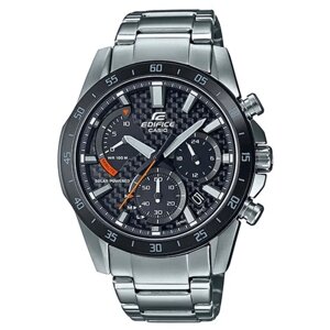 Наручные часы CASIO Японские наручные часы Casio Edifice EQS-930DB-1A, серебряный, черный