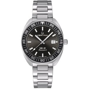 Наручные часы Certina Швейцарские мужские механические часы Certina Sport DS-2 C024.607.11.081.02 с гарантией, черный, серебряный
