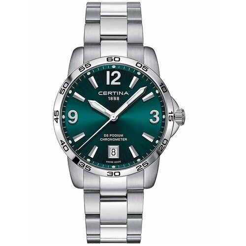 Наручные часы Certina Sport Часы Certina DS Podium 40mm C034.451.11.097.00, зеленый