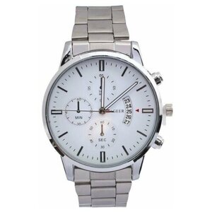 Наручные часы Часы наручные мужские YAGEER d 3.8 см, хром, белый