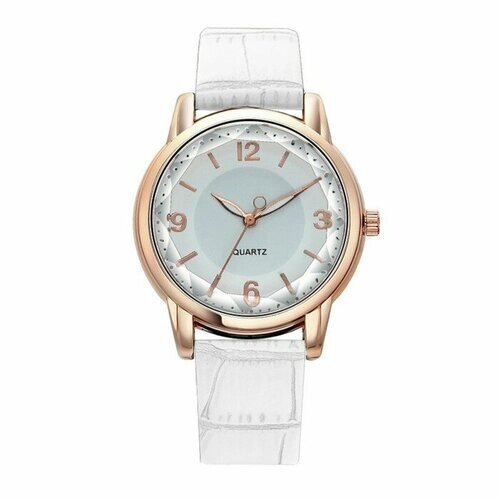 Наручные часы Часы наручные женские, d-3.4 см, белый ремешок, мультиколор