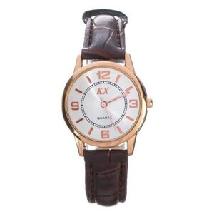 Наручные часы Часы наручные женские "KX - классика" d-2,7 см, коричневый