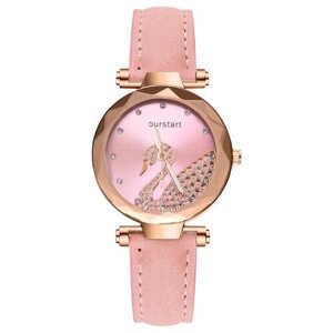 Наручные часы Часы женские из эко кожи, розовый