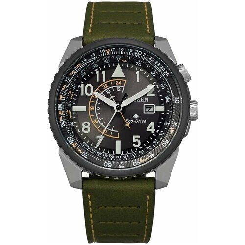 Наручные часы CITIZEN Promaster Наручные часы Citizen BJ7138-04E, зеленый, черный
