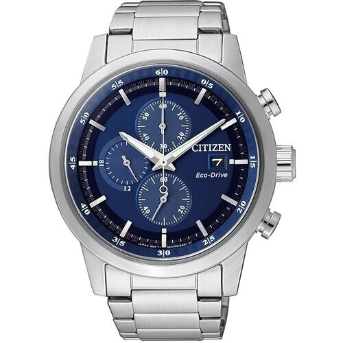 Наручные часы CITIZEN Японские мужские наручные часы Citizen CA0610-52L, синий