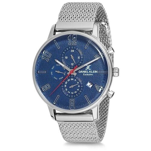 Наручные часы Daniel Klein Наручные часы Daniel Klein 12165-3, серебряный, синий
