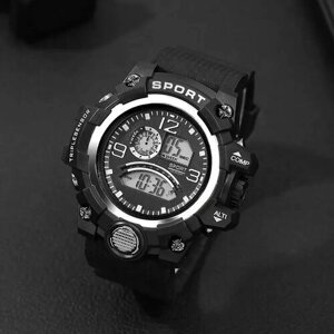 Наручные часы "DIJANES"военные и спортивные электронные часы, черный