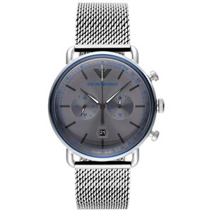 Наручные часы EMPORIO ARMANI Часы мужские Emporio Armani AR11383, серебряный, серый