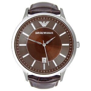 Наручные часы EMPORIO ARMANI Renato AR2413, коричневый, серебряный