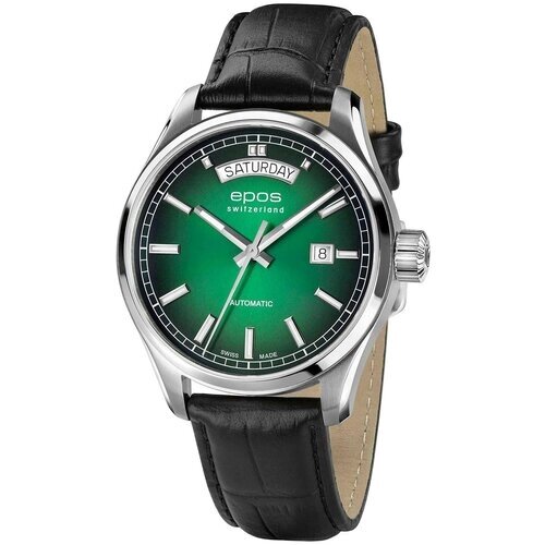 Наручные часы Epos Passion, черный, зеленый